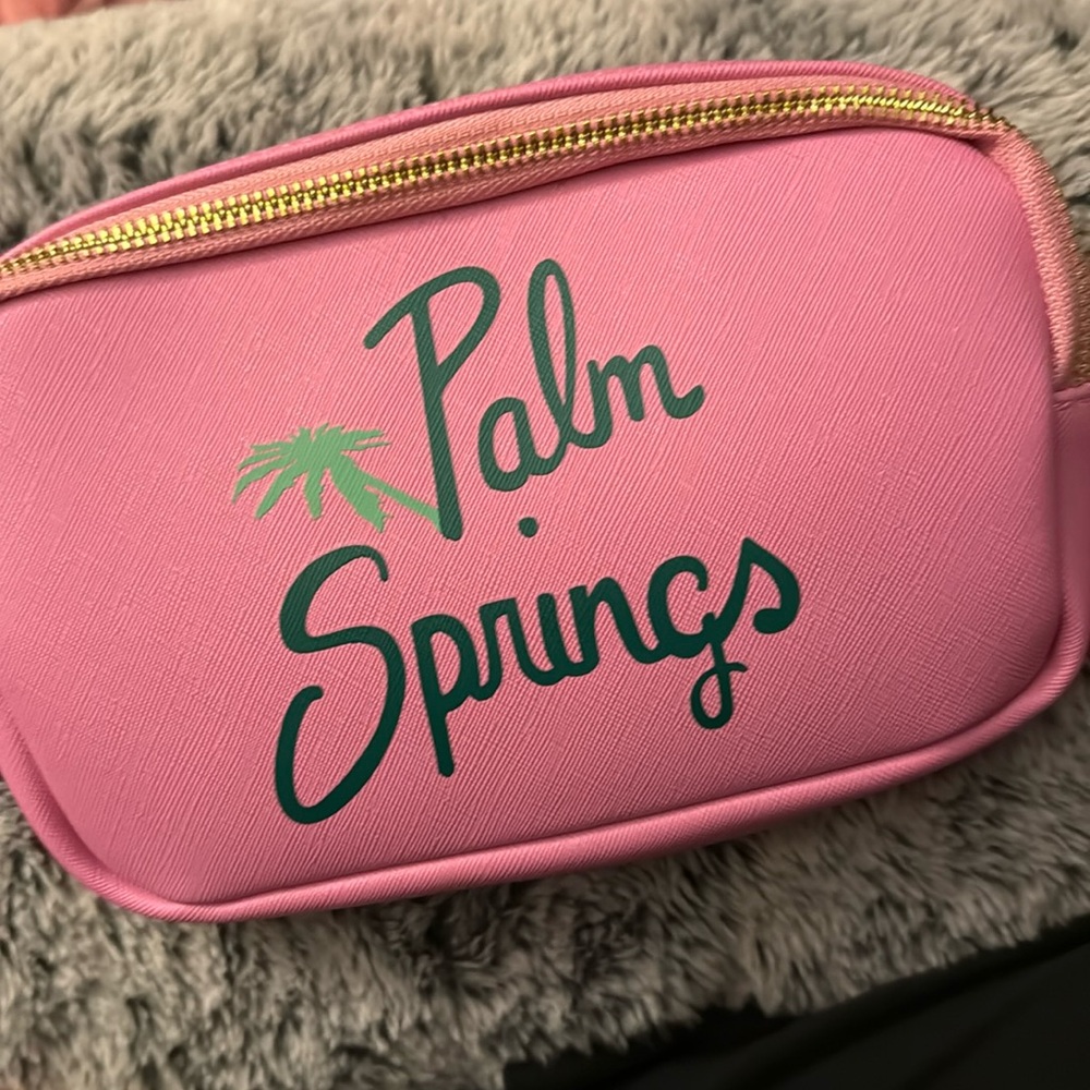 NWT Pink Palm Springs fanny pack bag